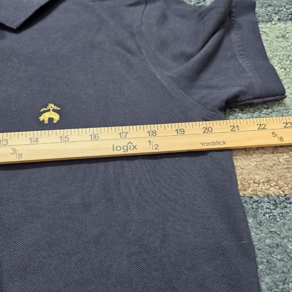 Brooks Brothers Slim Fit Polo Shirt Navy Men’s Medium New with Tags - Picture 6 of 7